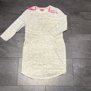 Stylish women’s Betsey Johnson heathered Gray casual Dress, L